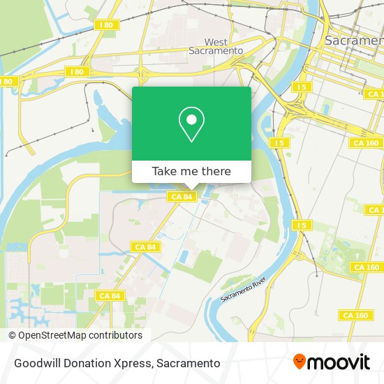 Goodwill Donation Xpress map