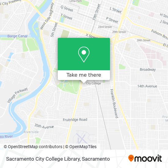 Mapa de Sacramento City College Library