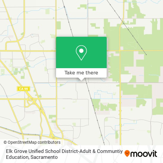 Elk Grove Unified School District-Adult & Communtiy Education map