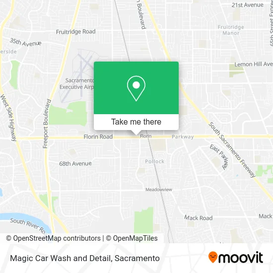 Magic Car Wash and Detail map