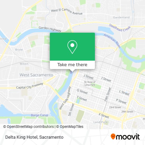 Delta King Hotel map