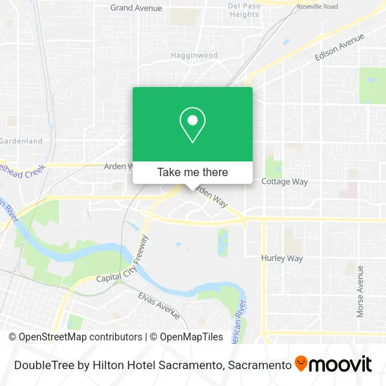 Mapa de DoubleTree by Hilton Hotel Sacramento