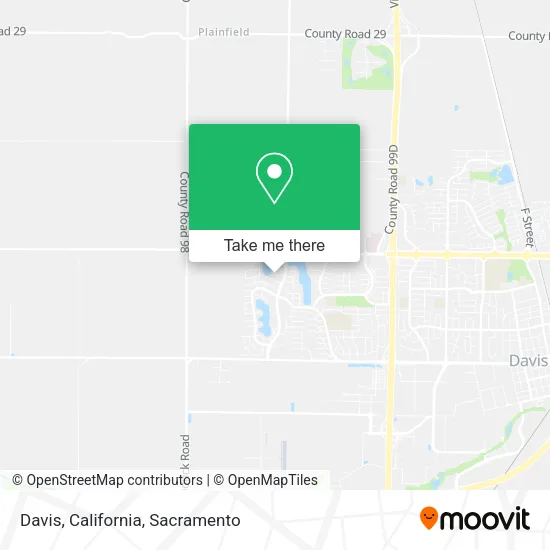Davis, California map