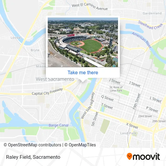Raley Field map