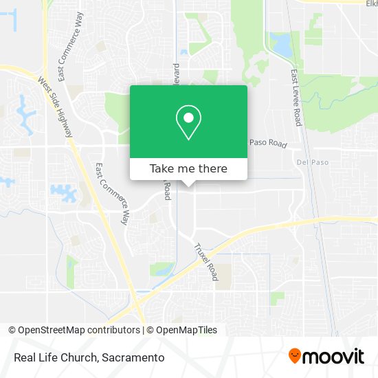 Real Life Church map