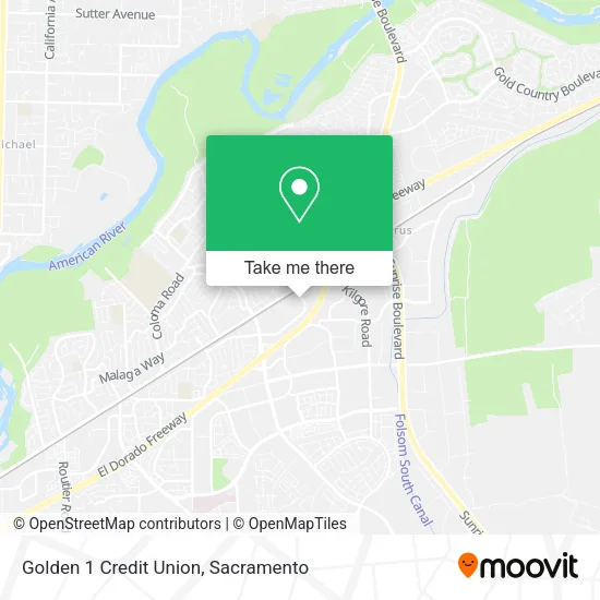 Golden 1 Credit Union map