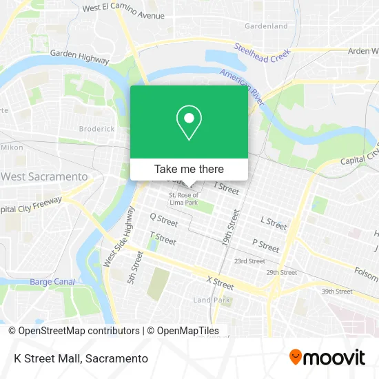 Mapa de K Street Mall