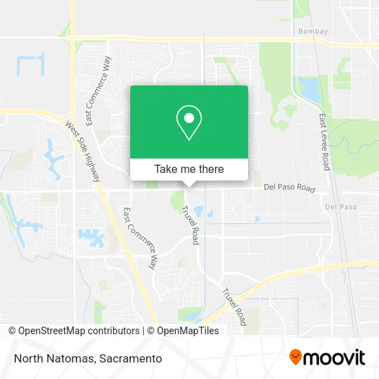 Mapa de North Natomas