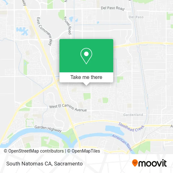 Mapa de South Natomas CA