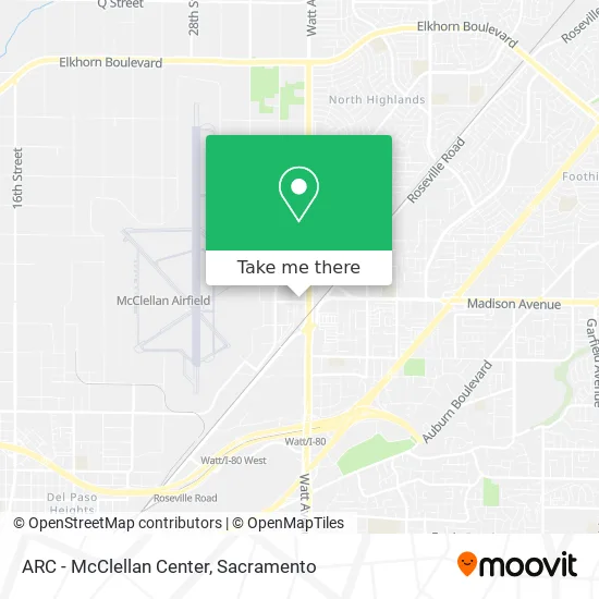 Mapa de ARC - McClellan Center