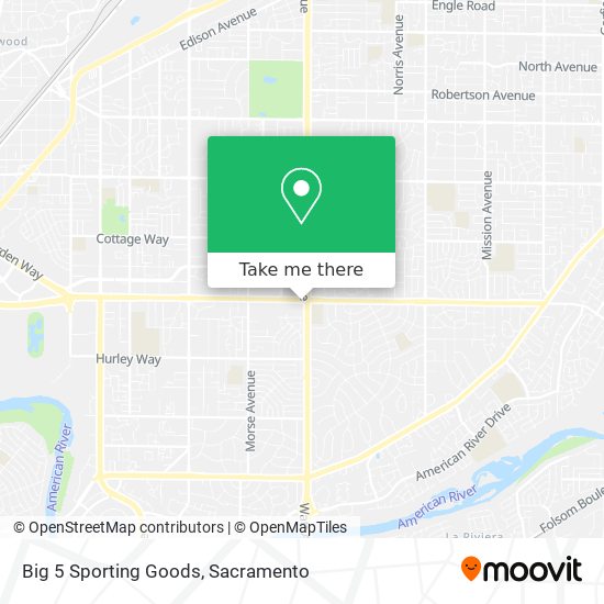 Mapa de Big 5 Sporting Goods