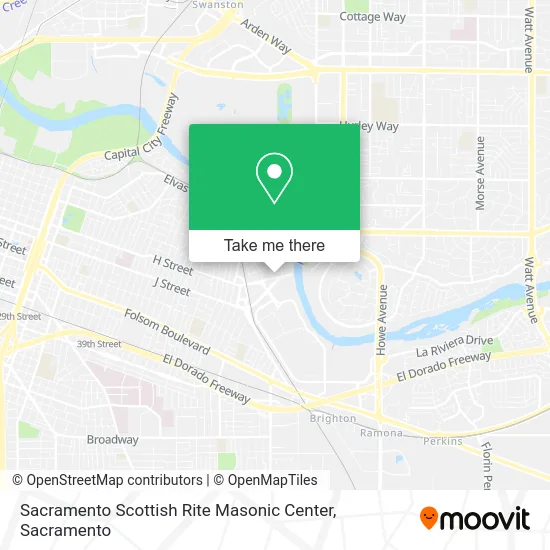 Sacramento Scottish Rite Masonic Center map