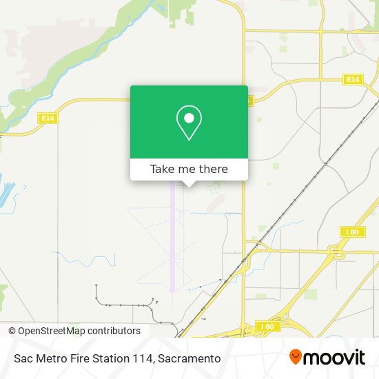 Sac Metro Fire Station 114 map