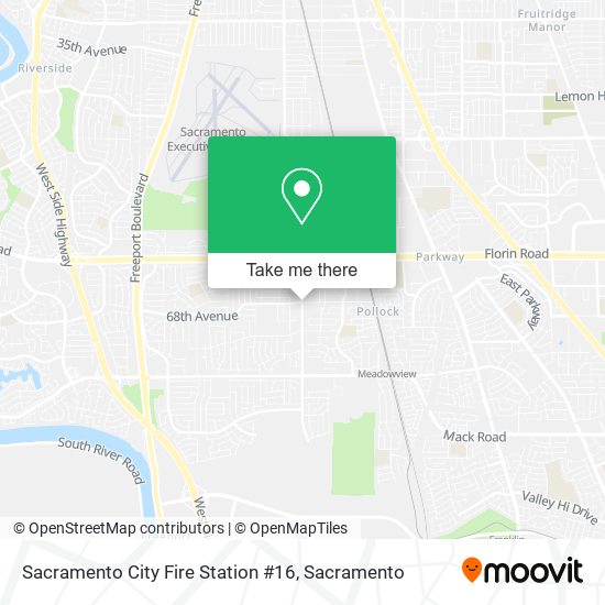 Mapa de Sacramento City Fire Station #16