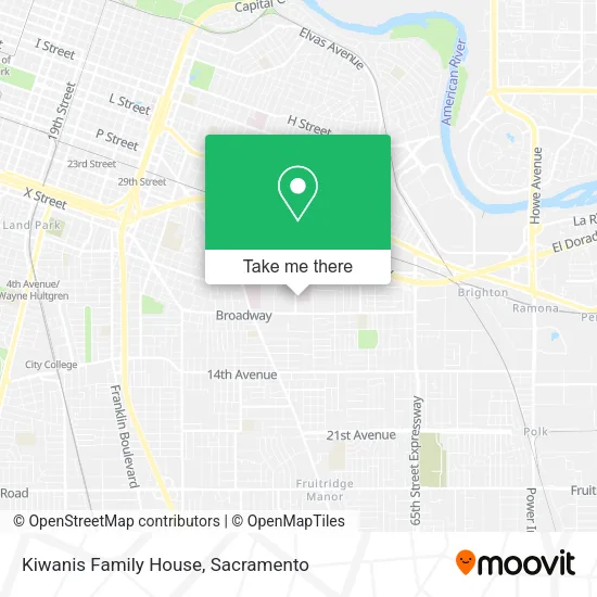 Kiwanis Family House map