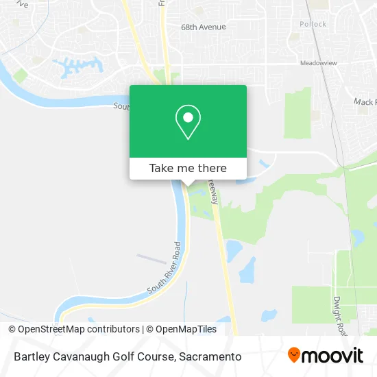Bartley Cavanaugh Golf Course map