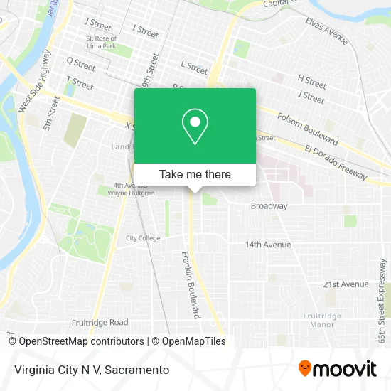 Mapa de Virginia City N V