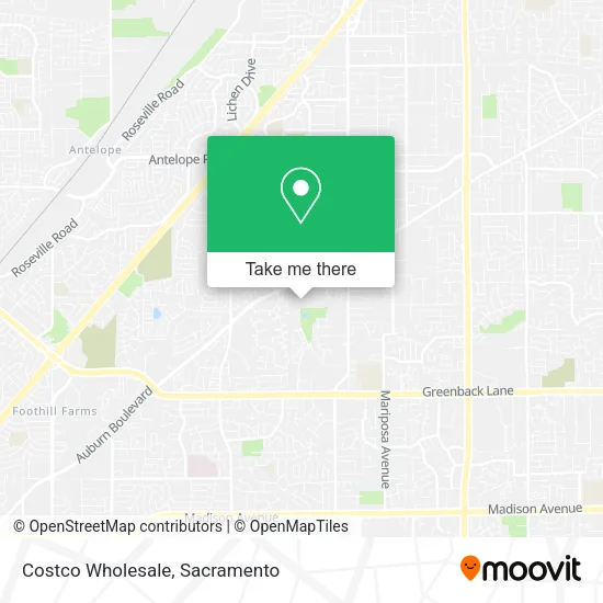 Mapa de Costco Wholesale