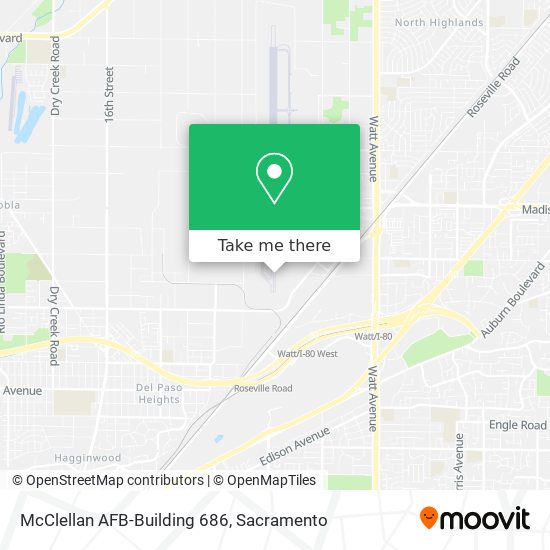 McClellan AFB-Building 686 map