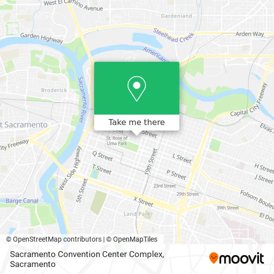 Sacramento Convention Center Complex map