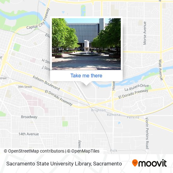Sacramento State University Library map
