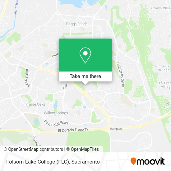 Folsom Lake College (FLC) map