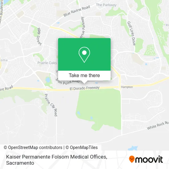 Mapa de Kaiser Permanente Folsom Medical Offices