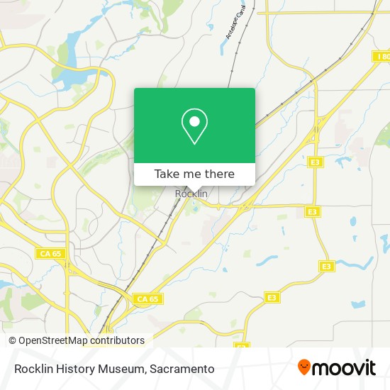 Rocklin History Museum map