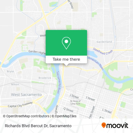 Mapa de Richards Blvd Bercut Dr