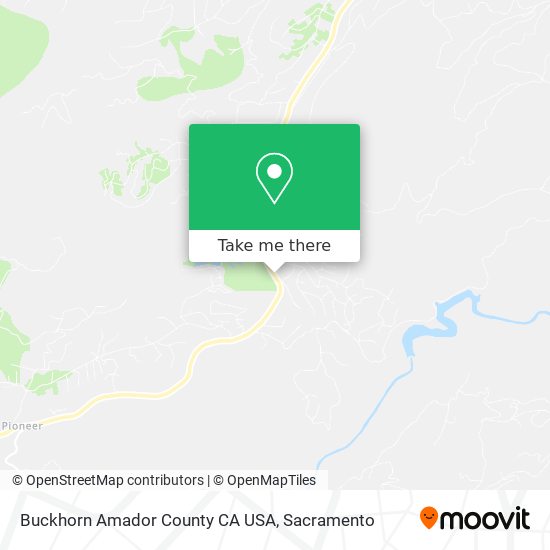 Mapa de Buckhorn Amador County CA USA