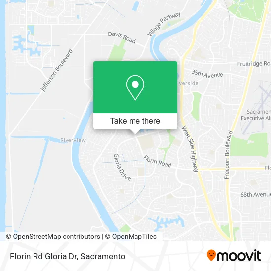 Florin Rd Gloria Dr map