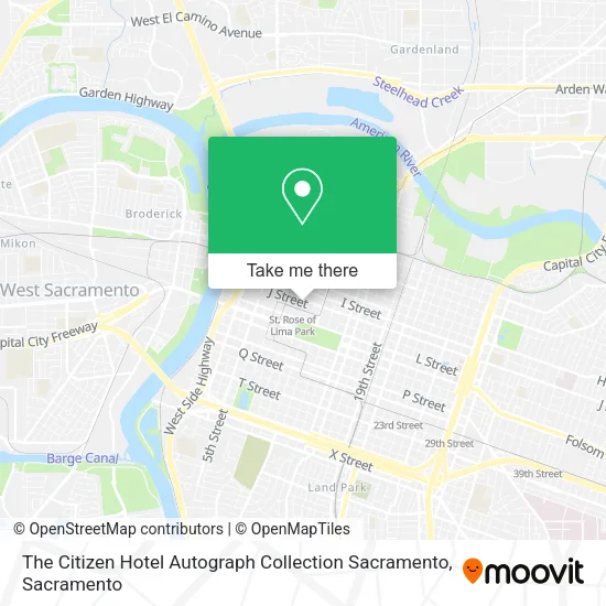 Mapa de The Citizen Hotel Autograph Collection Sacramento