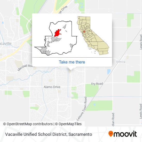 Mapa de Vacaville Unified School District