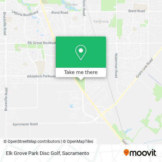 Elk Grove Park Disc Golf map