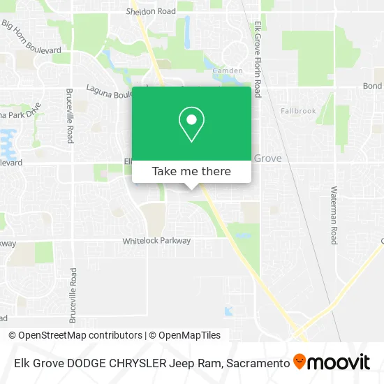 Elk Grove DODGE CHRYSLER Jeep Ram map