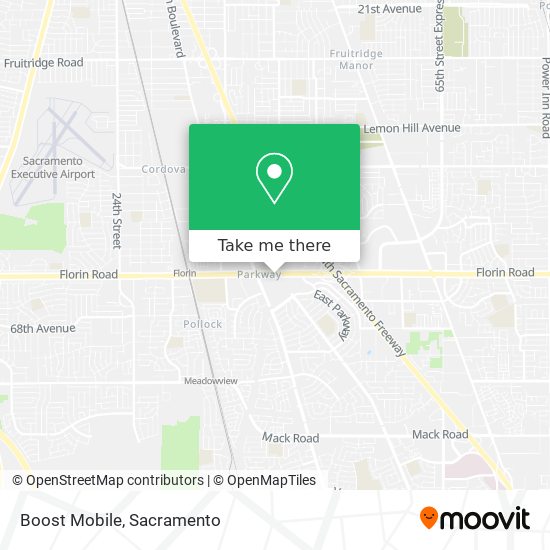 Mapa de Boost Mobile