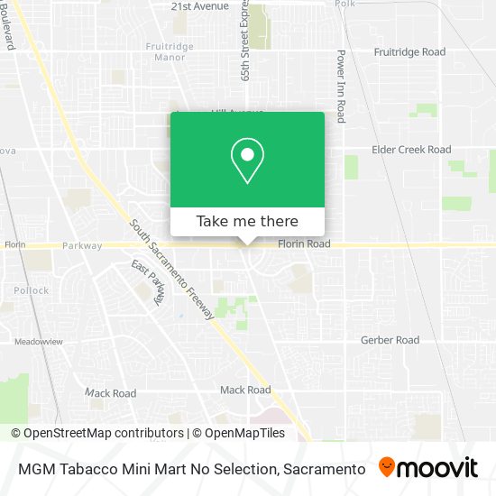 MGM Tabacco Mini Mart No Selection map