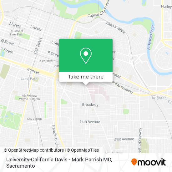 University-California Davis - Mark Parrish MD map