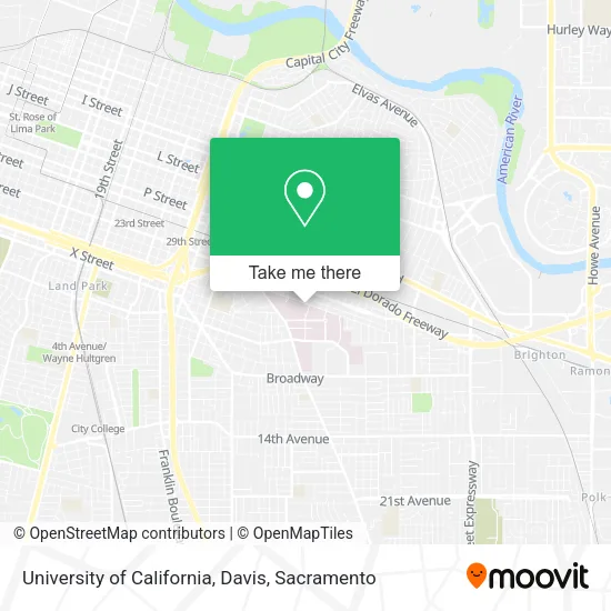University of California, Davis map
