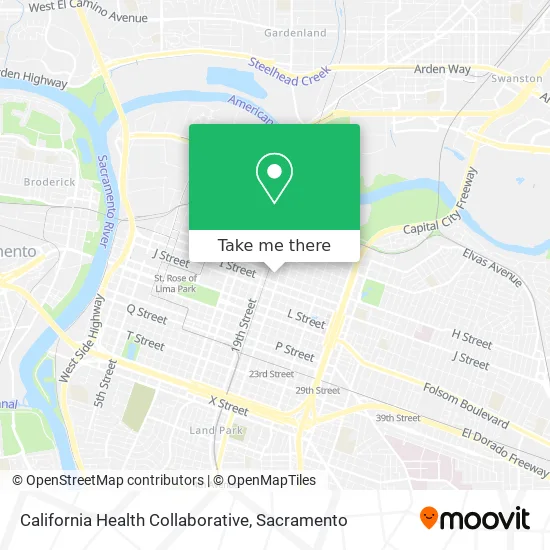 California Health Collaborative map