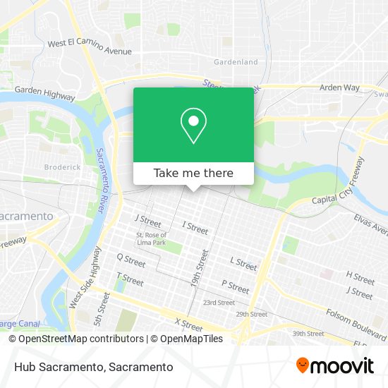 Hub Sacramento map