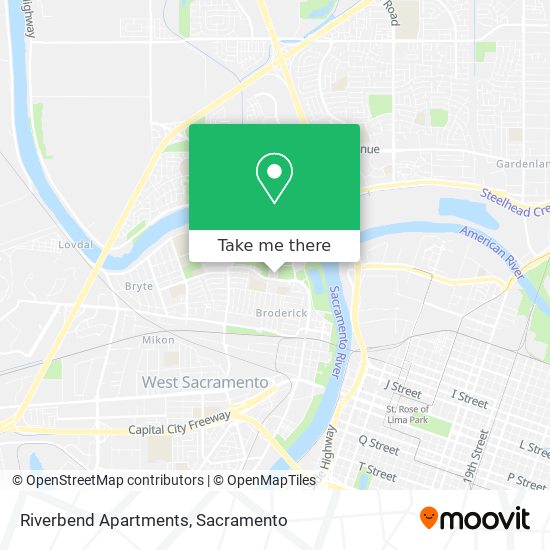 Riverbend Apartments map