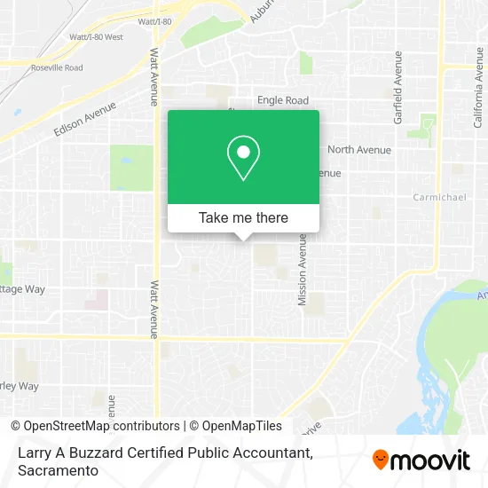 Larry A Buzzard Certified Public Accountant map
