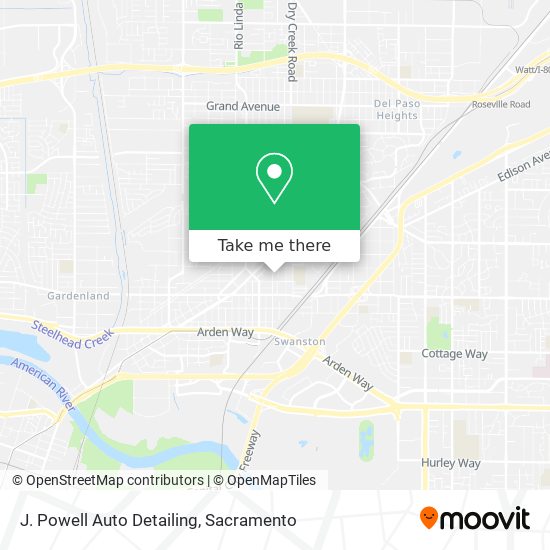 Mapa de J. Powell Auto Detailing