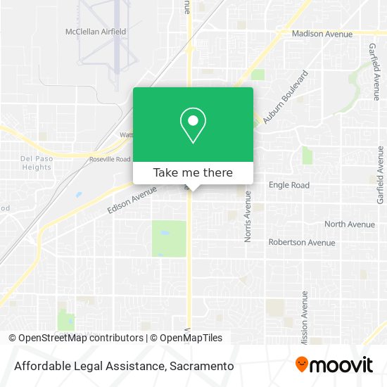 Affordable Legal Assistance map
