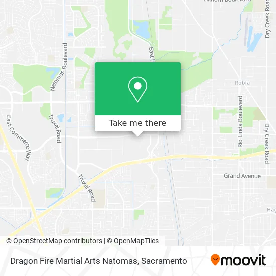 Dragon Fire Martial Arts Natomas map