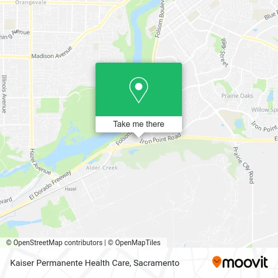 Kaiser Permanente Health Care map