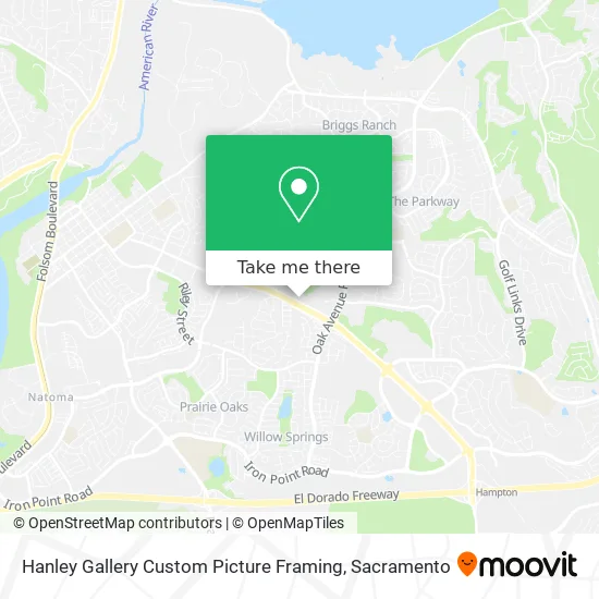 Hanley Gallery Custom Picture Framing map