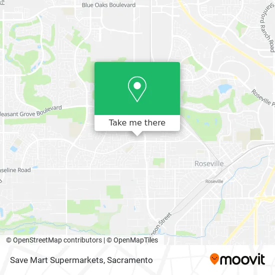 Save Mart Supermarkets map