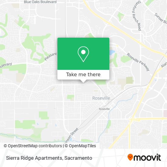 Mapa de Sierra Ridge Apartments